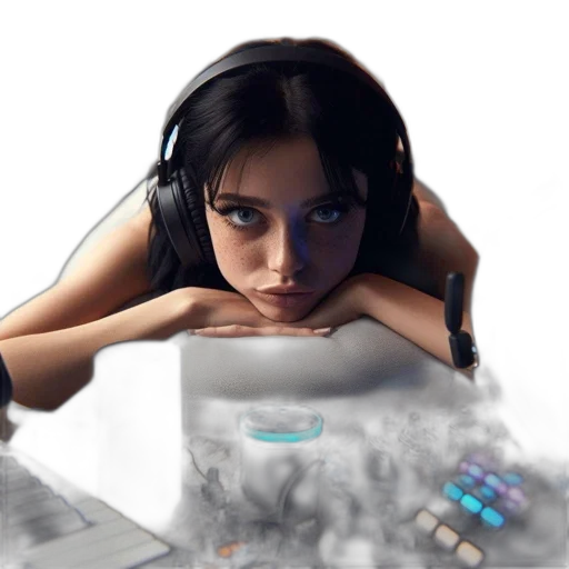 photorealistic, concept art, cyberpunk, fantasy art transparent PNG cut-out