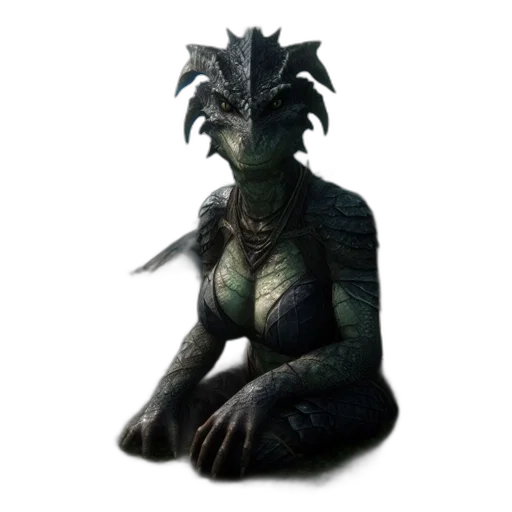 dragon, creature, staff, animal transparent PNG cut-out