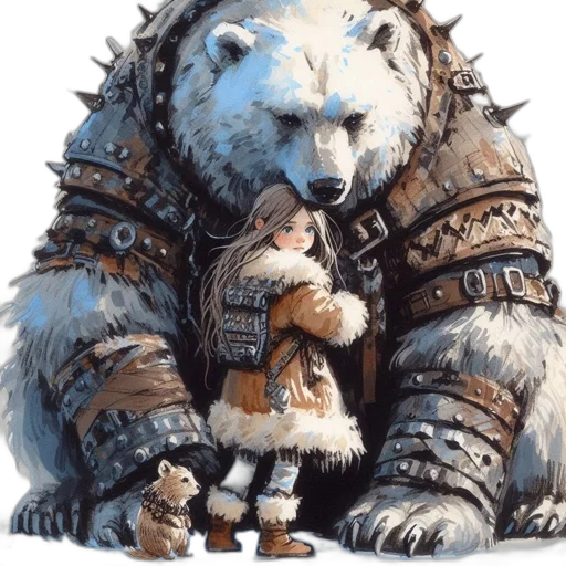 animal, fantasy art, concept art, watercolor transparent PNG cut-out