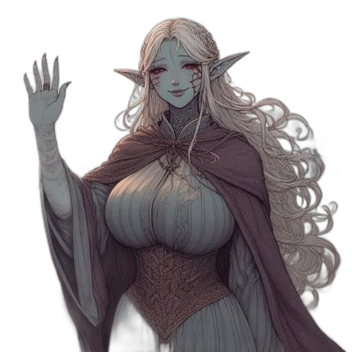 dress, creature, fantasy art, concept art transparent PNG cut-out