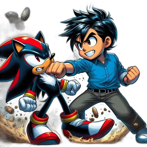 concept art, comic book art, cartoon, anime transparent PNG cut-out