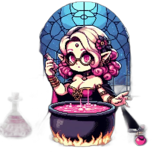 staff, pixel art, concept art, fantasy art transparent PNG cut-out