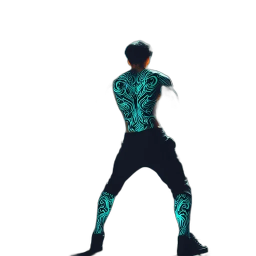 jacket, robot, creature, cyberpunk transparent PNG cut-out