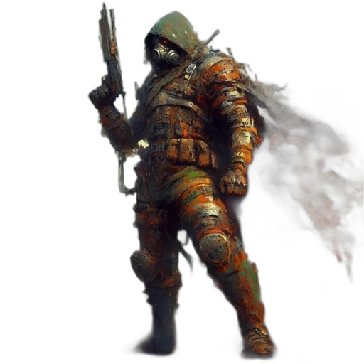 weapon, creature, jacket, animal transparent PNG cut-out