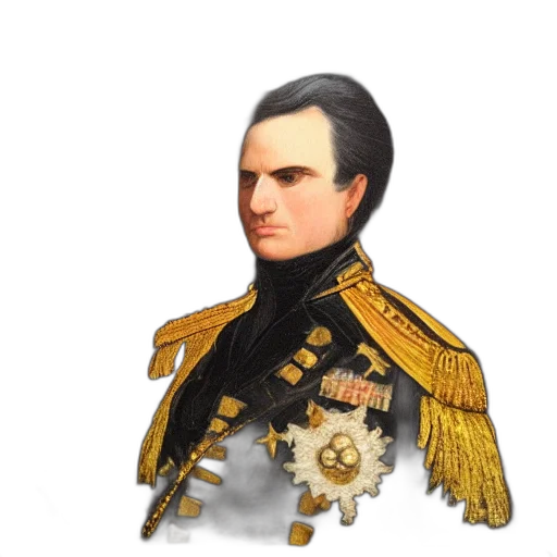 crown, staff, face, jacket transparent PNG cut-out