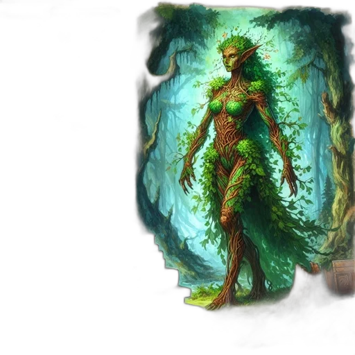 creature, tree, fantasy art, concept art transparent PNG cut-out