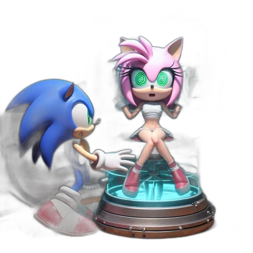 3d render, concept art, vaporwave, fantasy art transparent PNG cut-out