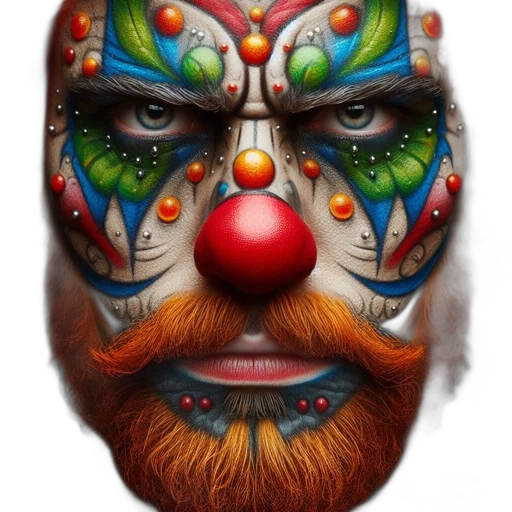 mask, face, creature, photorealistic transparent PNG cut-out