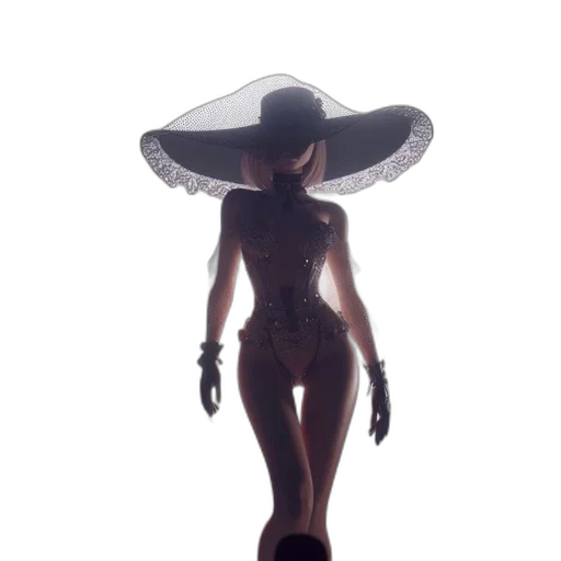 hat, dress, umbrella, robot transparent PNG cut-out