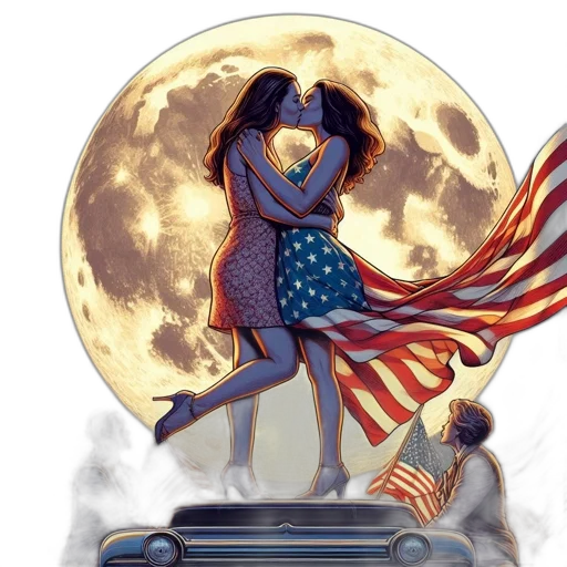 concept art, comic book art, cartoon, two transparent PNG cut-out
