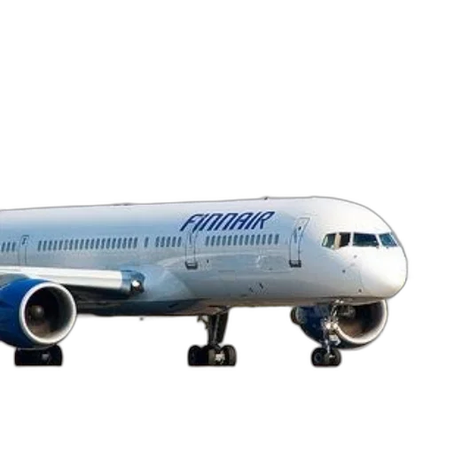 finnair, airplane, runway, ready transparent PNG cut-out