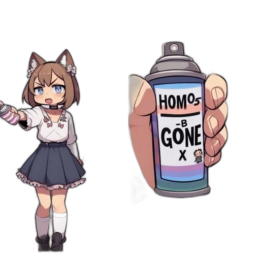 bottle, weapon, dress, creature transparent PNG cut-out