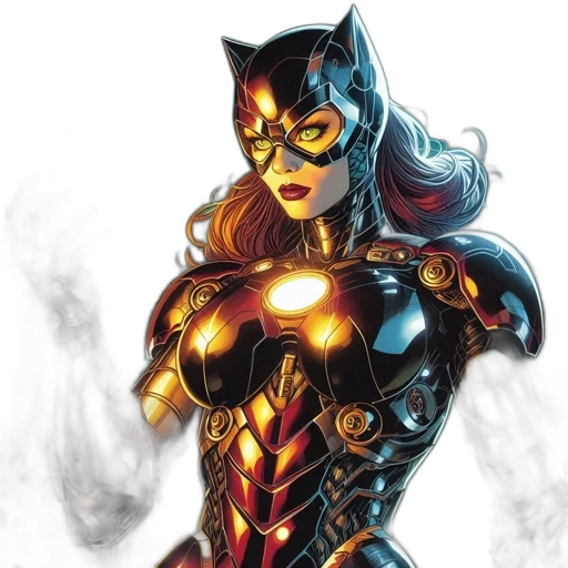 comic book art, concept art, fantasy art, cartoon transparent PNG cut-out