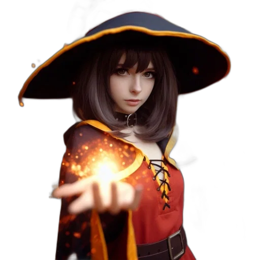 staff, hat, weapon, face transparent PNG cut-out