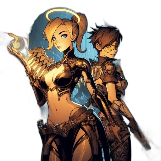 weapon, staff, sword, robot transparent PNG cut-out