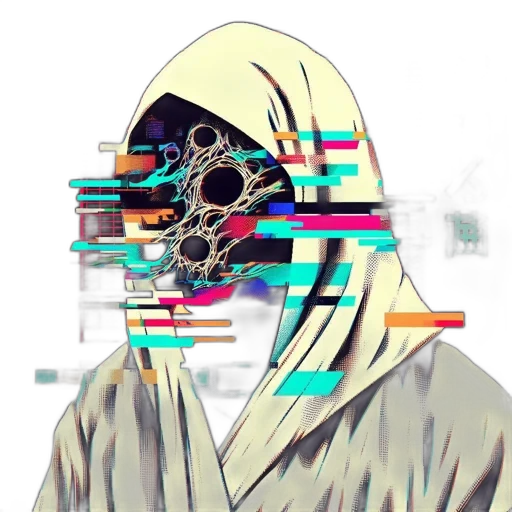 mask, robot, face, jacket transparent PNG cut-out