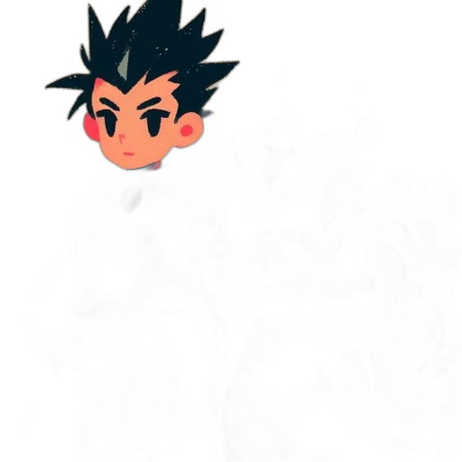 dragon, creature, staff, hair transparent PNG cut-out