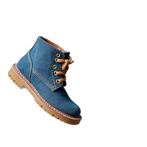 shoes, 3d render, photorealistic, blue transparent PNG cut-out