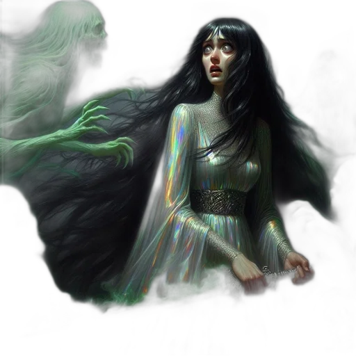creature, dress, fantasy art, concept art transparent PNG cut-out