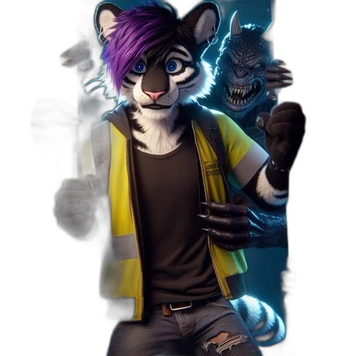 staff, jacket, mask, animal transparent PNG cut-out