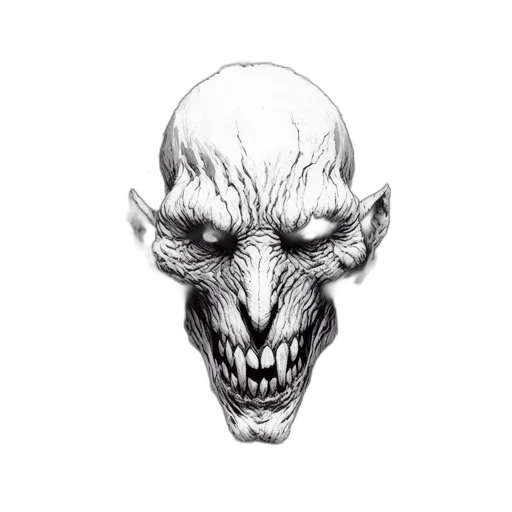 face, mask, creature, crown transparent PNG cut-out
