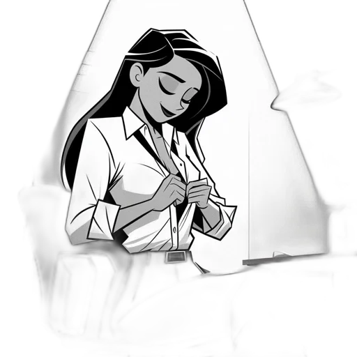 jacket, jewelry, dress, staff transparent PNG cut-out