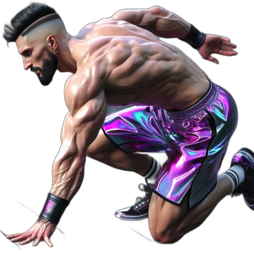 animal, cyberpunk, concept art, photorealistic transparent PNG cut-out