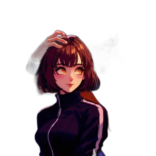 jacket, dress, staff, face transparent PNG cut-out