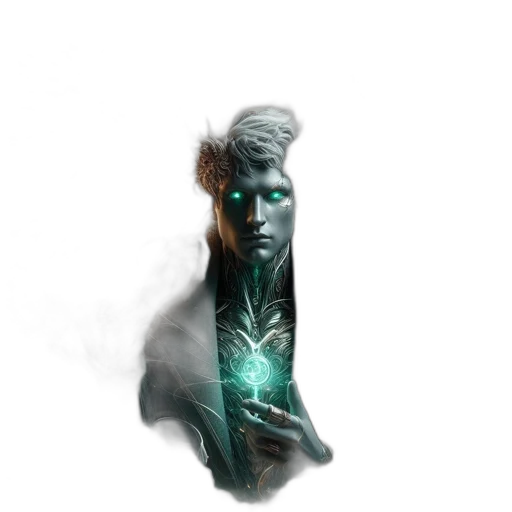 staff, mask, creature, face transparent PNG cut-out