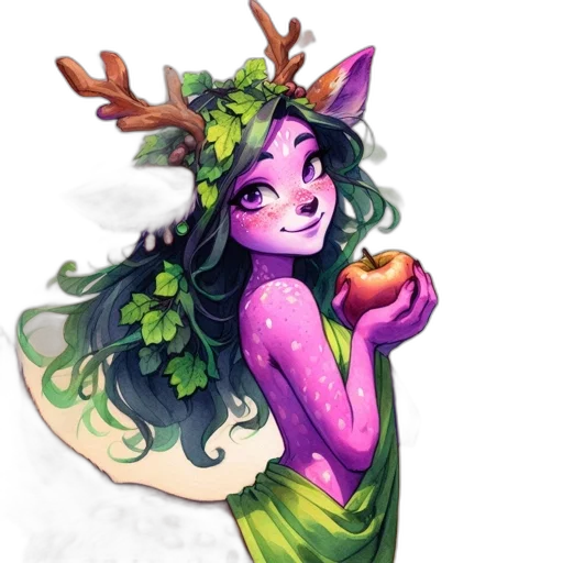 creature, crown, dress, fantasy art transparent PNG cut-out
