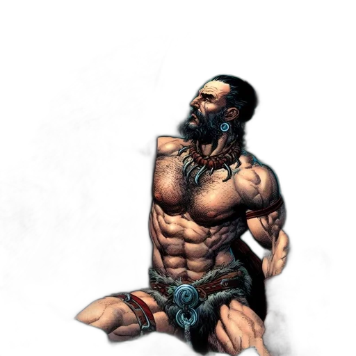 mask, staff, comic book art, fantasy art transparent PNG cut-out