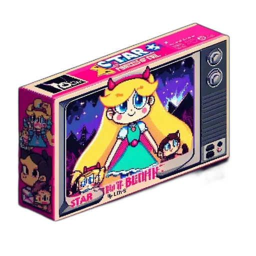 vaporwave, concept art, pixel art, 3d render transparent PNG cut-out