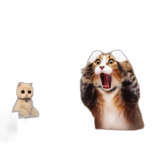 animal, 3d render, concept art, amusing transparent PNG cut-out