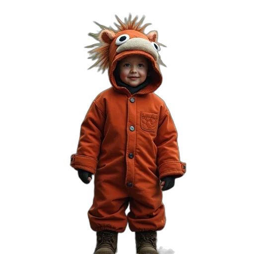 jacket, creature, animal, hat transparent PNG cut-out