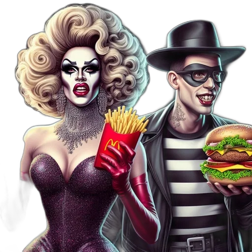 food, comic book art, concept art, cartoon transparent PNG cut-out