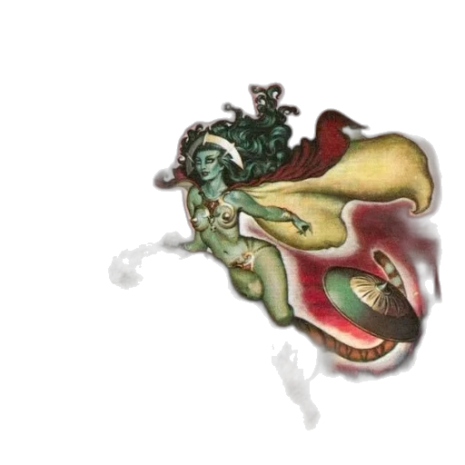 dragon, staff, mask, creature transparent PNG cut-out