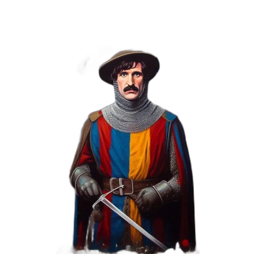 sword, staff, face, crown transparent PNG cut-out