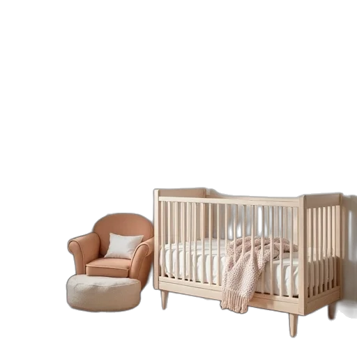 furniture, 3d render, earth tones, pastel transparent PNG cut-out