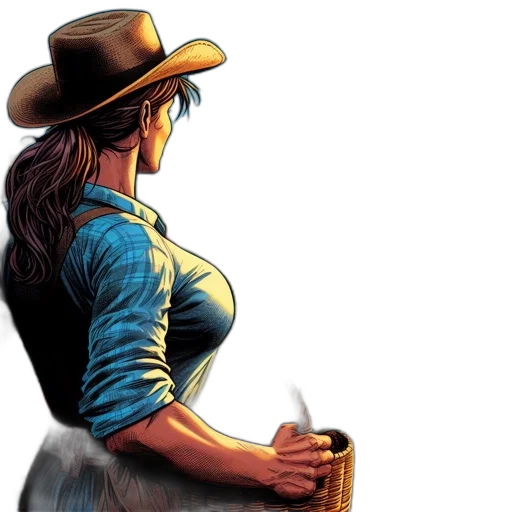 hat, comic book art, concept art, fantasy art transparent PNG cut-out