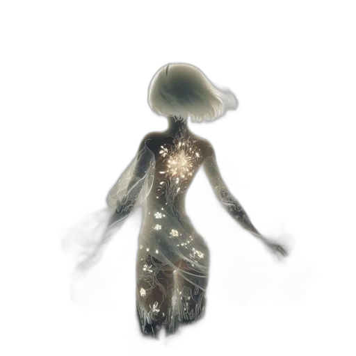 dress, hat, creature, robot transparent PNG cut-out