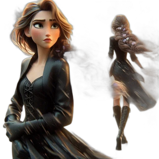 dress, concept art, fantasy art, 3d render transparent PNG cut-out
