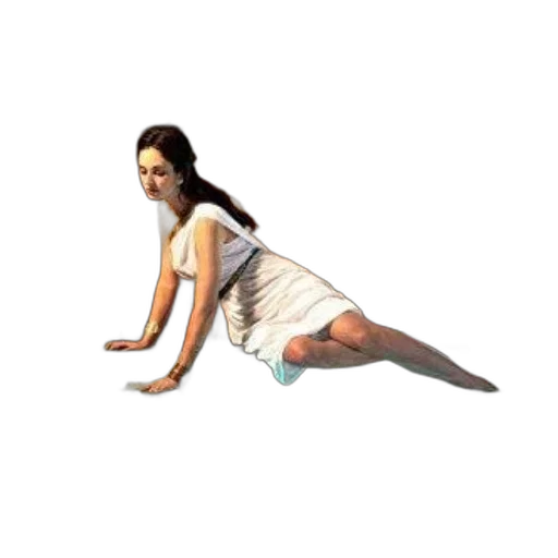 dress, creature, staff, shoes transparent PNG cut-out