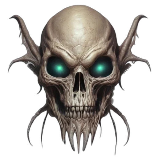 mask, face, creature, concept art transparent PNG cut-out