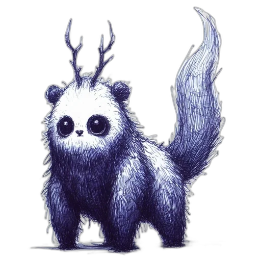 creature, animal, dragon, staff transparent PNG cut-out