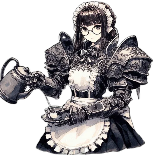 staff, robot, weapon, dress transparent PNG cut-out