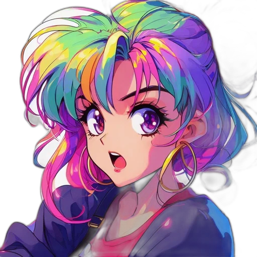 hair, face, jacket, anime transparent PNG cut-out