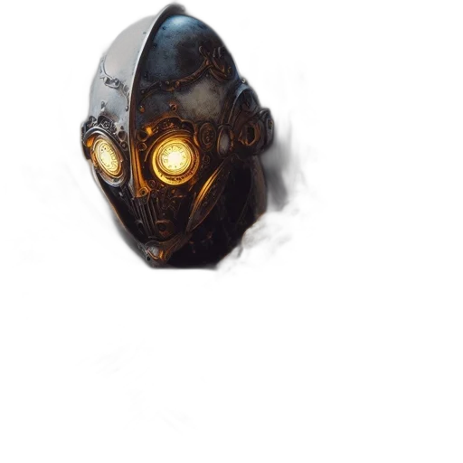 mask, robot, face, creature transparent PNG cut-out