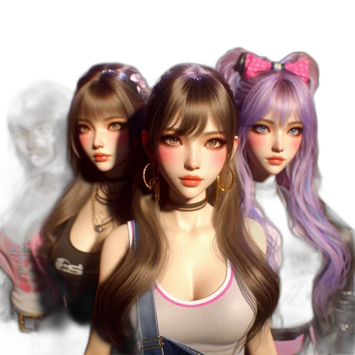 fantasy art, photorealistic, concept art, cyberpunk transparent PNG cut-out