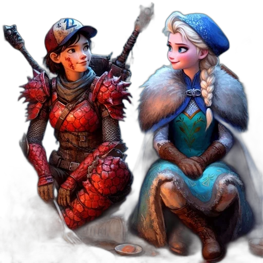 fantasy art, concept art, pixel art, comic book art transparent PNG cut-out