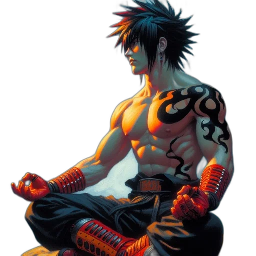 concept art, comic book art, fantasy art, photorealistic transparent PNG cut-out